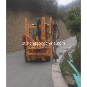 Máquina de condução de barreira de tráfego